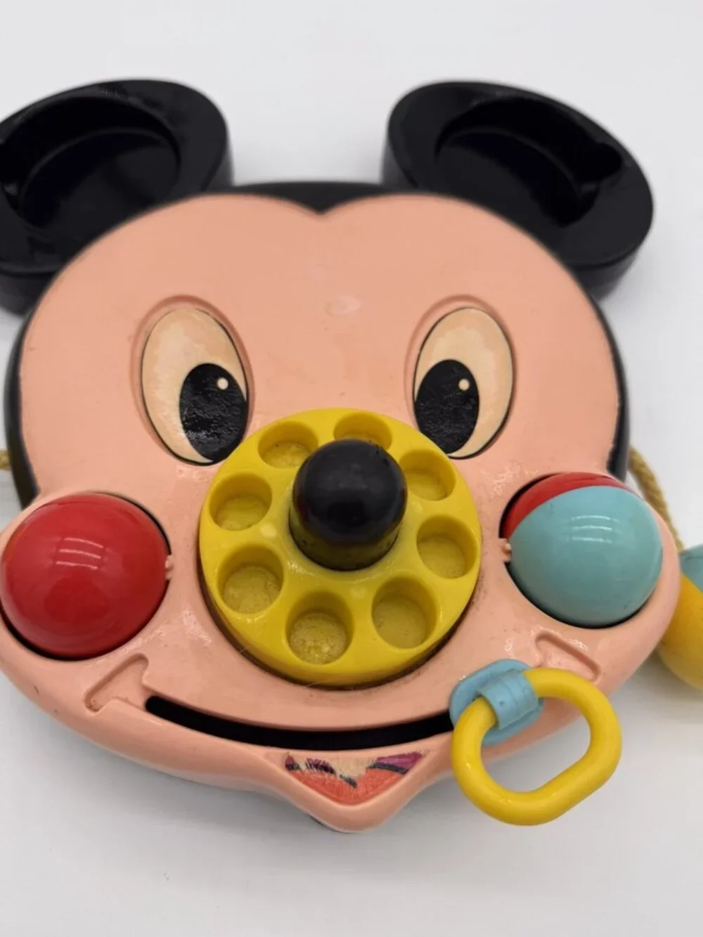 1984 Vintage Mickey Mouse Phone Baby Toy by Mattel Clairbois